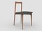 Grey Chair in Linea 622 Leather and Smoked Oak by Collector Studio 1