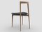 Grey Chair in Linea 622 Leather and Walnut by Collector Studio 3