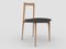Grey Chair in Linea 622 Leather and Walnut by Collector Studio 1