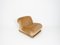 Italian Velvet Slipper Chair, 1980s 5