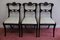 Regency Hardwood and Brass-Inlaid Dining Chaira, 1820, Set of 6, Image 8