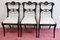 Regency Hardwood and Brass-Inlaid Dining Chaira, 1820, Set of 6 1