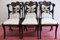 Regency Hardwood and Brass-Inlaid Dining Chaira, 1820, Set of 6 16