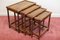 Tables Gigognes en Laiton, 1950, Set de 4 5