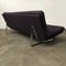 Purple & Chrome 3-Seater Sofa by Kho Liang Ie & Wim Crouwel for Artifort, 1968 5