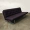 Purple & Chrome 3-Seater Sofa by Kho Liang Ie & Wim Crouwel for Artifort, 1968 2