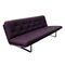 Purple & Chrome 3-Seater Sofa by Kho Liang Ie & Wim Crouwel for Artifort, 1968 1