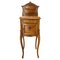 Louis XV French Walnut Nightstand with Marble Top, 1900s 1