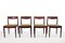 Round Rosewood Dining Room Table Set with Chairs from Omann Jun, 1960s, Set of 5 3