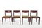 Round Rosewood Dining Room Table Set with Chairs from Omann Jun, 1960s, Set of 5, Image 3