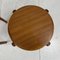 Sgabelli Mid-Century rotondi in teak di Mobelfabrikken Toften, Danimarca, set di 2, Immagine 4