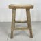 Rustic Wooden High Bar Stool 3