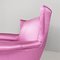 Modern Italian Two-Seater Sofa in Pink Silk and Wooden Feet, 1950s 9