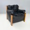 Italienischer Moderner Schwarzer Sessel von Afra & Tobia Scarp für Maxalto, 1970er 3