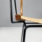 Mid-Century Modern Italian Black Metal and Beige Leatherette Chair, 1950s 15