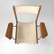 Moderner italienischer Mid-Century Stuhl aus schwarzem Metall & Beige Kunstleder, 1950er 7