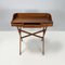 Mid-Century Modern Italian Wooden Desk with Drawers and Retractable Shelf, 1960s 3