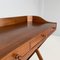 Mid-Century Modern Italian Wooden Desk with Drawers and Retractable Shelf, 1960s, Image 14