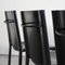 Black Leather Chairs attributed to Matteo Grassi, Italy, 1980s, Set of 4, Image 5