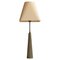 Large Brutalist Table Lamp in Cast Brass, France, 1950s 1