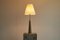 Large Brutalist Table Lamp in Cast Brass, France, 1950s 6