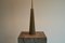 Lámpara de mesa brutalista grande de latón fundido, Francia, años 50, Imagen 3