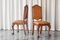 Amsterdam Side Chairs in Patinated Cognac Leather by T. Woonhuys, 1940s, Set of 2, Image 2