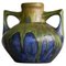 Green and Blue Matt Glazed Studio Pottery Vase by Gilbert Méténier, France, 1940s, Image 1
