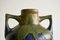 Green and Blue Matt Glazed Studio Pottery Vase by Gilbert Méténier, France, 1940s 5