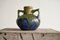 Green and Blue Matt Glazed Studio Pottery Vase by Gilbert Méténier, France, 1940s 6