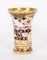 Antique Spode Beaded Beakers Imari Style Matchpots 1820s 19th Century, Set of 2 2