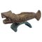 Antique Ceramic Fish Sculpture by Gilbert Portanier, France 7