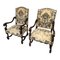 Louis XIII Style Armchairs, Set of 2, Image 1