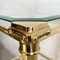 Hollywood Regency Side Table in Brass & Glass, 1970s, Image 7