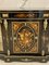 Antique Victorian Ebonised and Inlaid Floral Marquetry Credenza/Sideboard, 1860s 6