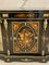 Antique Victorian Ebonised and Inlaid Floral Marquetry Credenza/Sideboard, 1860s, Image 6
