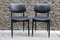 Vintage Office Chairs in Black Leather from Cassina, Italy, 1950s, Set of 2, Image 4