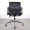 Chaise de Bureau EA217 en Cuir Noir par Charles & Ray Eames pour Vitra 4