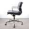 EA217 Bürostuhl aus schwarzem Leder von Charles & Ray Eames für Vitra 5