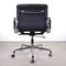 Chaise de Bureau EA217 en Cuir Noir par Charles & Ray Eames pour Vitra 6