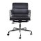 EA217 Bürostuhl aus schwarzem Leder von Charles & Ray Eames für Vitra 1