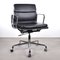 Chaise de Bureau EA217 en Cuir Noir par Charles & Ray Eames pour Vitra 2