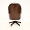 VIntage Victorian Style Leather Swivel Desk Chair, 1950s, Image 7