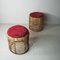 Poufs en Bambou attribués à Tito Agnoli, 1960s, Set de 2 4