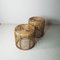 Bamboo Poufs attributed to Tito Agnoli, 1960s, Set of 2 5