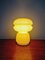 Italienische Vintage Tischlampe aus Gelbem Opalglas von VeArt, 1970er 13