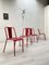 Vintage Beistellstühle in Rot, 8 . Set 10