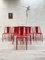 Vintage Beistellstühle in Rot, 8 . Set 20