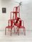Vintage Beistellstühle in Rot, 8 . Set 8