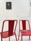 Chaises d'Appoint Vintage Rouges, Set de 8 6